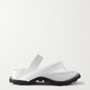 JIL SANDER
Padded leather sandals - white sz IT36